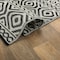 World Rug Gallery Contemporary Geometric Reversible Plastic 5' X 7' Black Outdoor Rug 6059BLACK5X7 - alternate 7